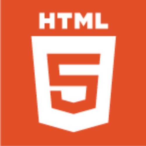 Logo HTML5 - tecnologias Bootcamp Desenvolvedor Full Stack